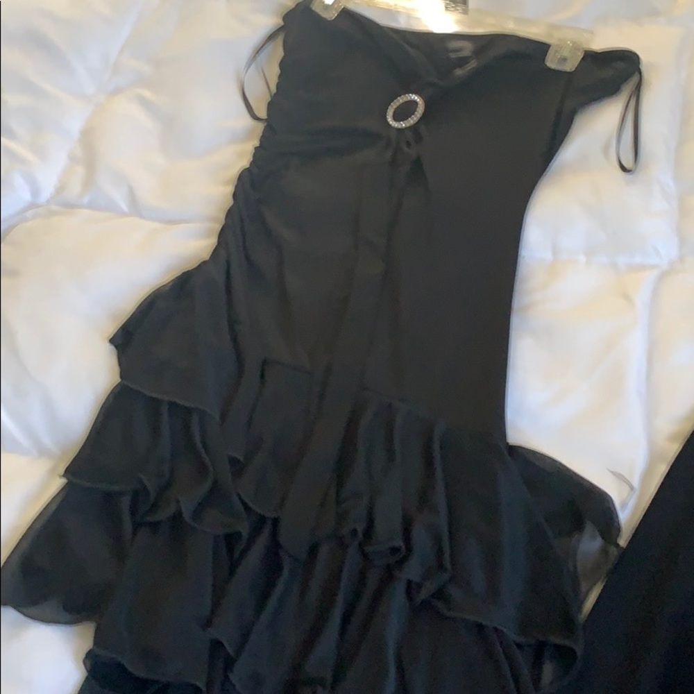 Blk strapless dress
